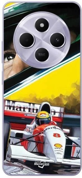 Xiaomi Redmi 14C Hülle Maniacase Ayrton Senna McLaren Formel 1 Legende Multicolor - Bild 1