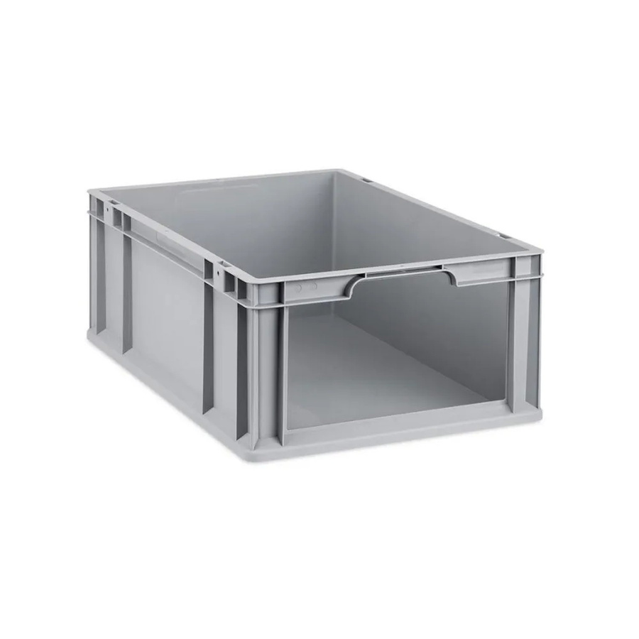 PROREGAL Eurobox NextGen Store Eurobehälter Transportbox mit offener Front, Grau, H x B x T: 22 x 40 x 60 cm, 44 Liter - Bild 2