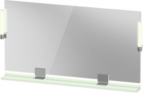 Duravit Sivida LED-Spiegel mit Touch-Switch und Dimmfunktion, Weiß, Rechteckig, B: 133 cm, H: 65 cm, T: 3,6 cm - Bild 1