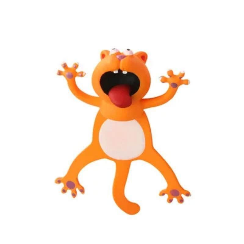 Lustiges 3D Cartoon Tier Lesezeichen aus PVC in Multicolor für Schüler und Leseliebhaber - Bild 1