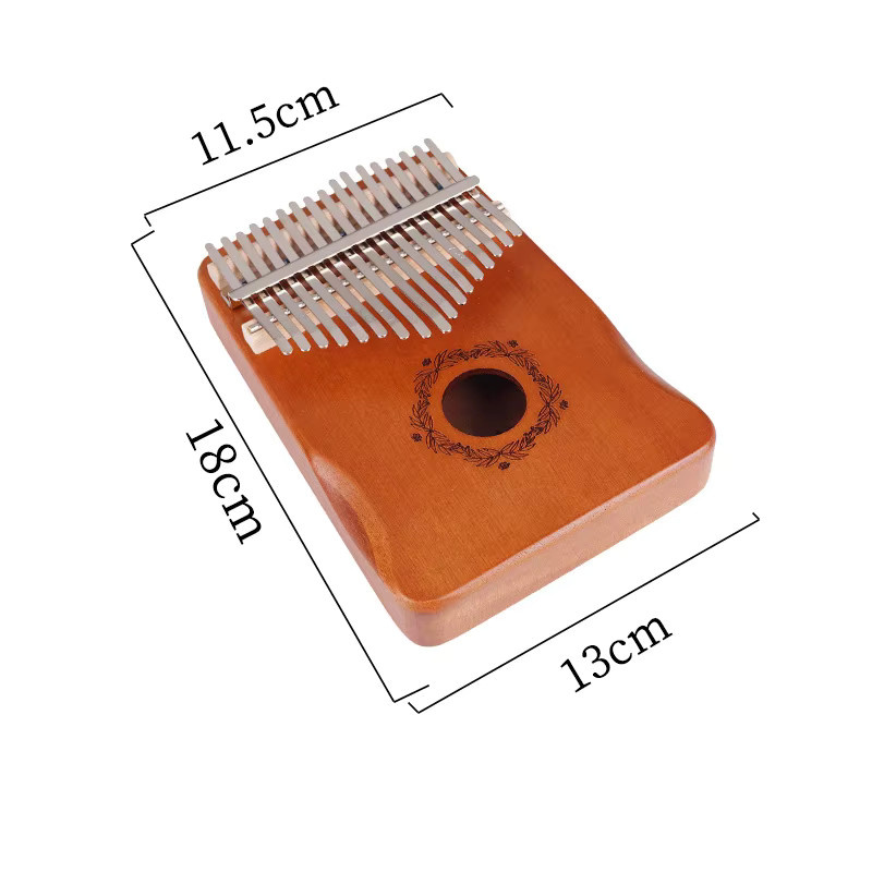 hluru Kalimba, 21-Tasten-Mahagoni, 17-Tasten-Daumenklavier, Mbira - Bild 3