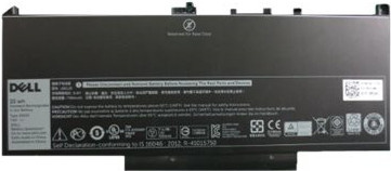 Dell Primary Battery Laptop-Akku Lithium-Ionen 4 Zellen 55 Wh Schwarz für Dell E7270 und E7470 (451-BBSY) - Bild 1
