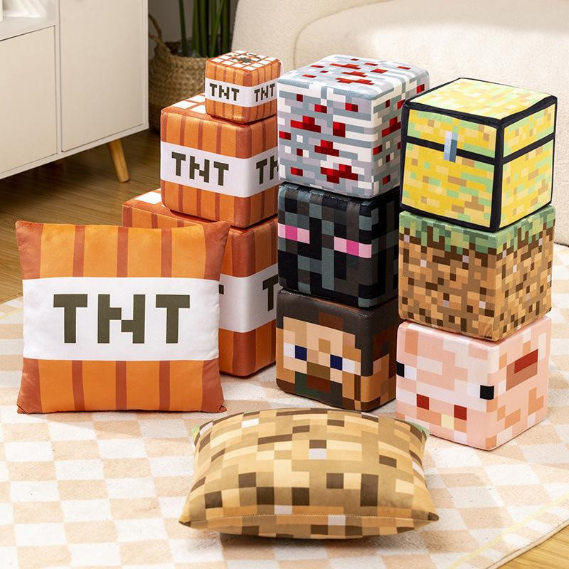 Yiran Furniture Minecraft Rasen Plüsch Kissen 10cm - Bild 2