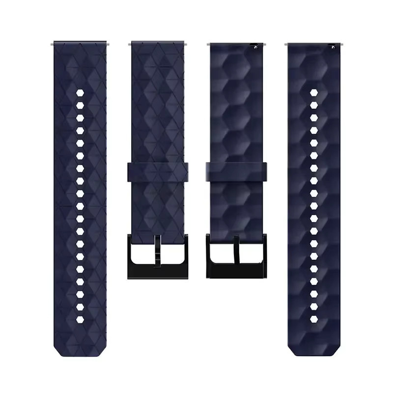 Amazfit Ersatzarmband und Displayschutz, Silikon, Schwarz, Amazfit Active 2 - Bild 4