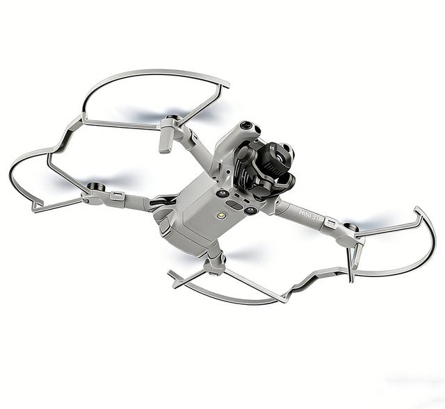 4 Stück DJI Mini 5 Pro Propellerschutz Anti-Kollisions-Schutzringe in Grau - Bild 1