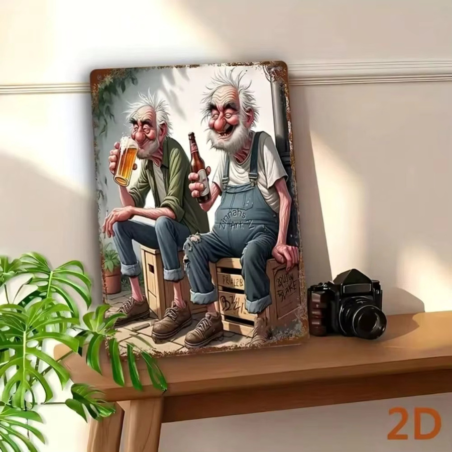Modernes abstraktes Wandbild aus Metall in Mehrfarbig für dein Wohnzimmer oder Café - Bild 3