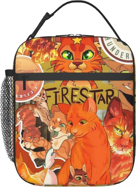 Fancy Style Studio Warrior Cats Isoliertes Lunchpaket für Damen und Kinder, Auslaufsichere Thermische Brotdose in Multicolour - Bild 1