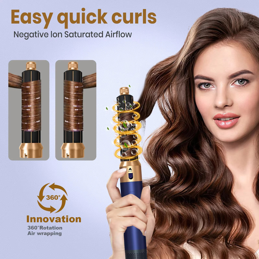 XMSJ 6-in-1 Haartrockner-Bürste, Styling-Werkzeug, Unisex - Bild 3