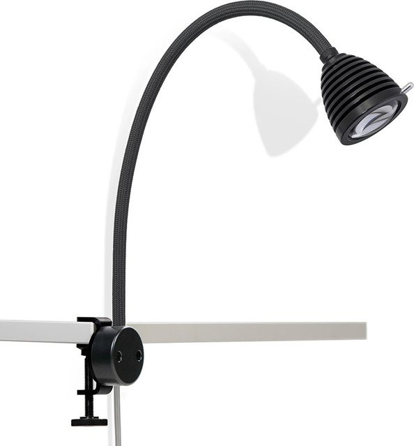 Less-n-more Athene Essentials LED-Klemmleuchte in Schwarz-Anthrazit mit warmweißem Licht (2700K) - Bild 1