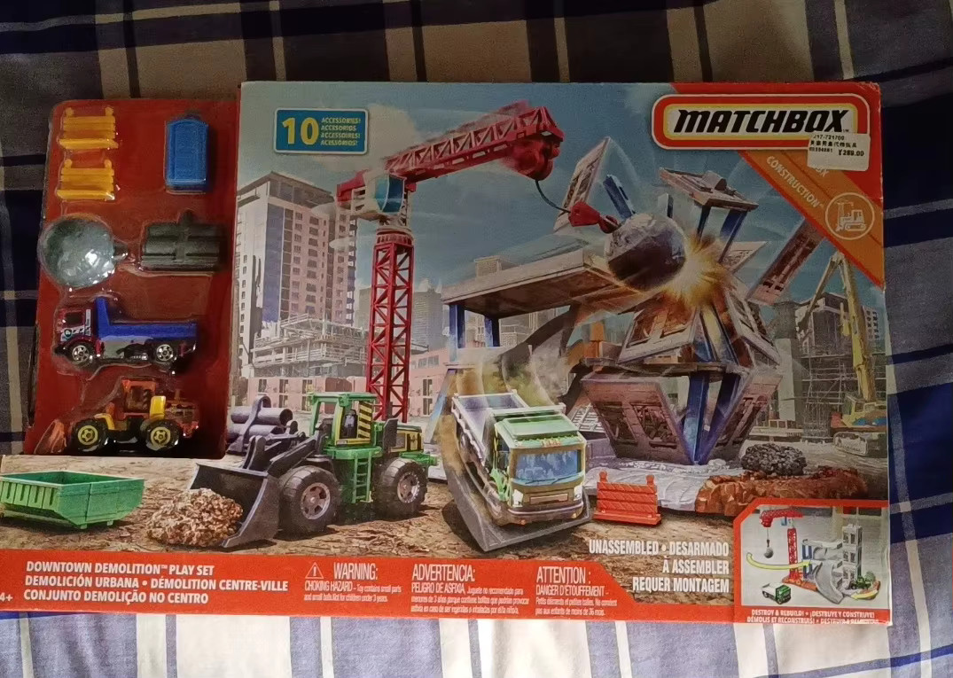 Matchbox Downtown Demolition Spielset, Fahrzeugmodellauto, 10-teiliges Set - Bild 2
