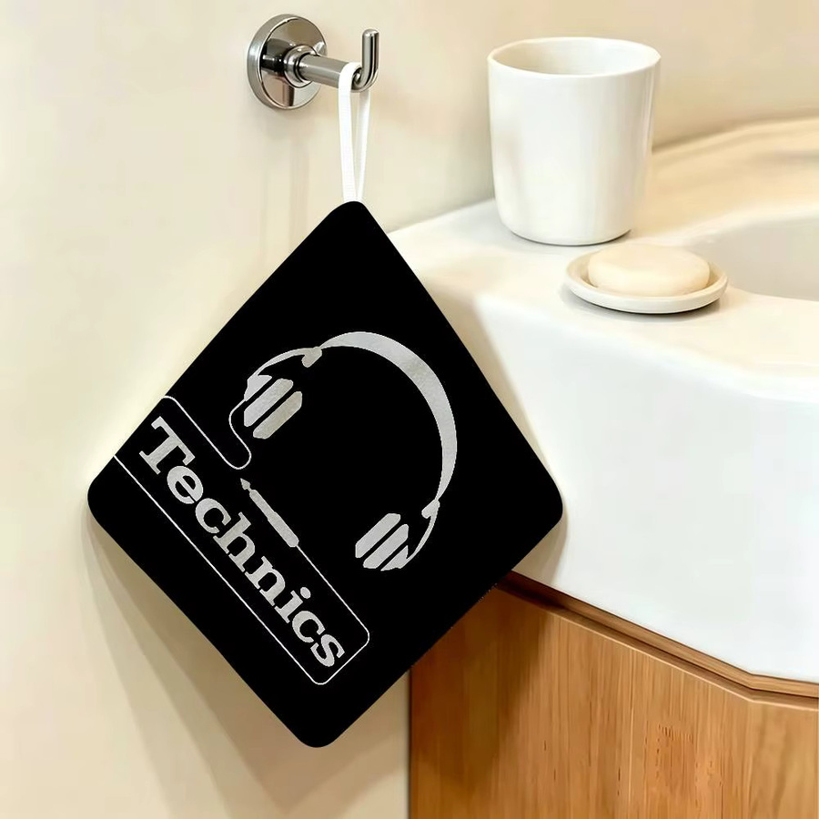 T-Technics Haushaltshandtuch aus Polyester-Baumwolle in Schwarz für Badezimmer und Schlafzimmer - Bild 2