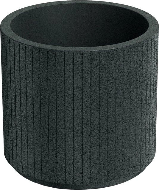 Prosperplast Blumentopf Coro in Charcoal, Durchmesser: 36 cm, Höhe: 40 cm - Bild 1