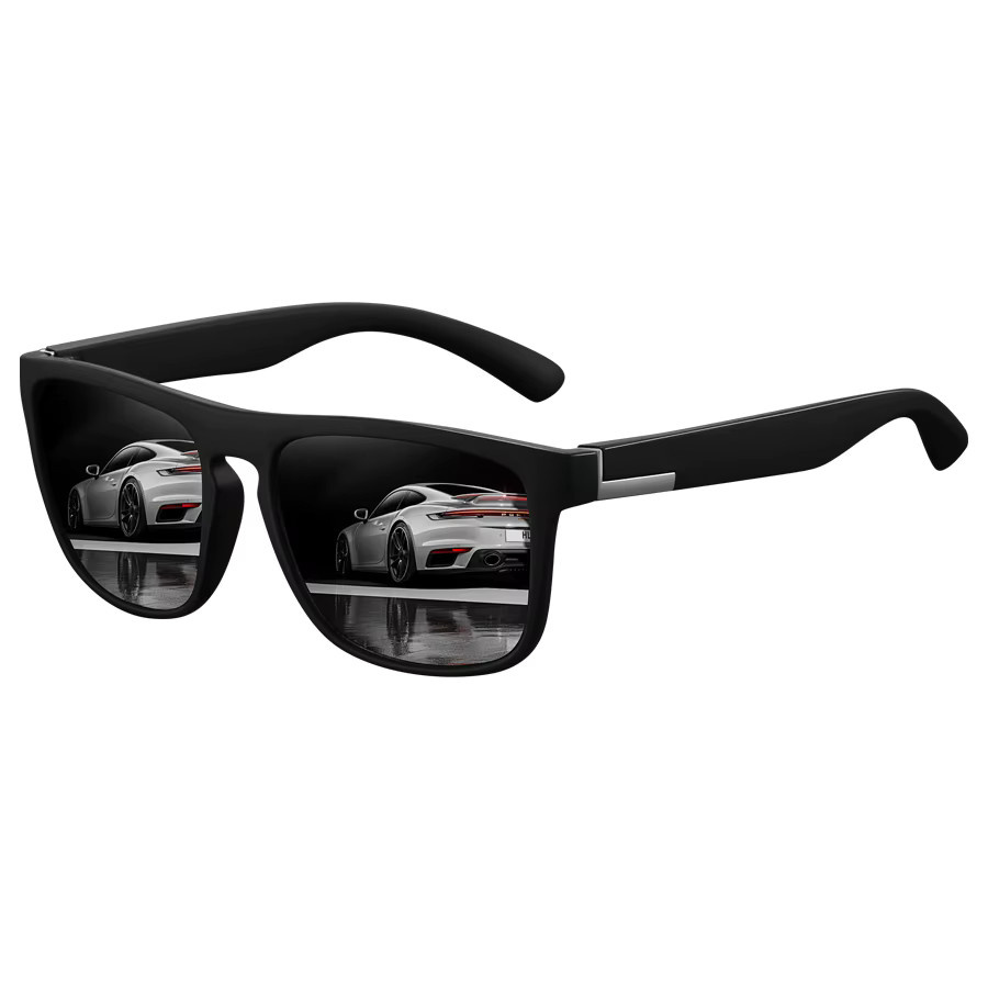 WSZ Sonnenbrille, quadratisch, Vollrand, Kunststoff, Unisex, schwarz - Bild 2