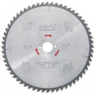 Metabo Kreissägeblatt Precision Cut Wood Professional für Holz und Metall, Durchmesser: 250 mm, Farbe: Silber - Bild 1