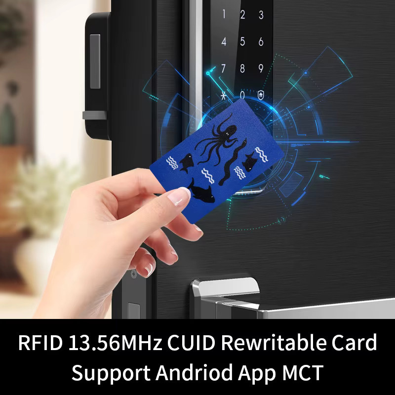 5 Stück CUID-Karten 13,56 MHz NFC Smart Chip Badge MF 1K S50 wiederbeschreibbar, Farbe: Weiß - Bild 2