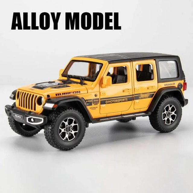 Linyi toy car Wrangler Rubicon Challenger Hellcat Sportwagen Modell, 1:22, mit Licht und Musik, ab 14 Jahren - Bild 1