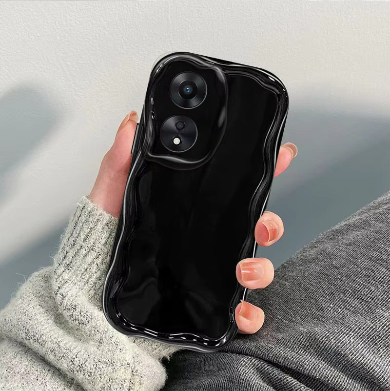 Transparente TPU Wellen-Softcase Schutzhülle für OPPO A98, F23, A78, A58, A38, A18, A17, A17K und Reno8 T 5G/4G - Bild 3