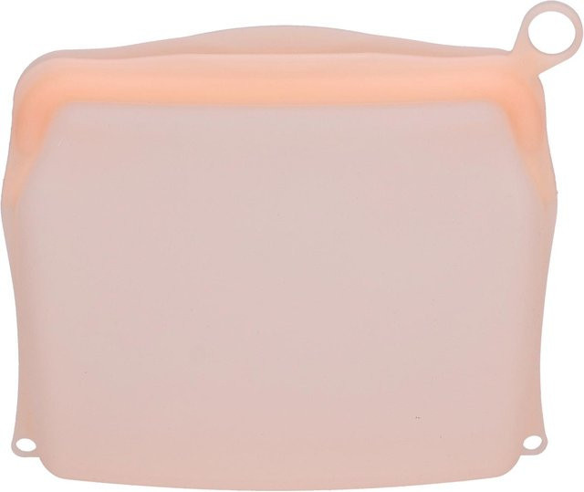Wiederverwendbare Silikon Lebensmittelaufbewahrungsbeutel von CosyHome in Beige mit Clip zur Aufbewahrung von Obst und Gemüse - Bild 1