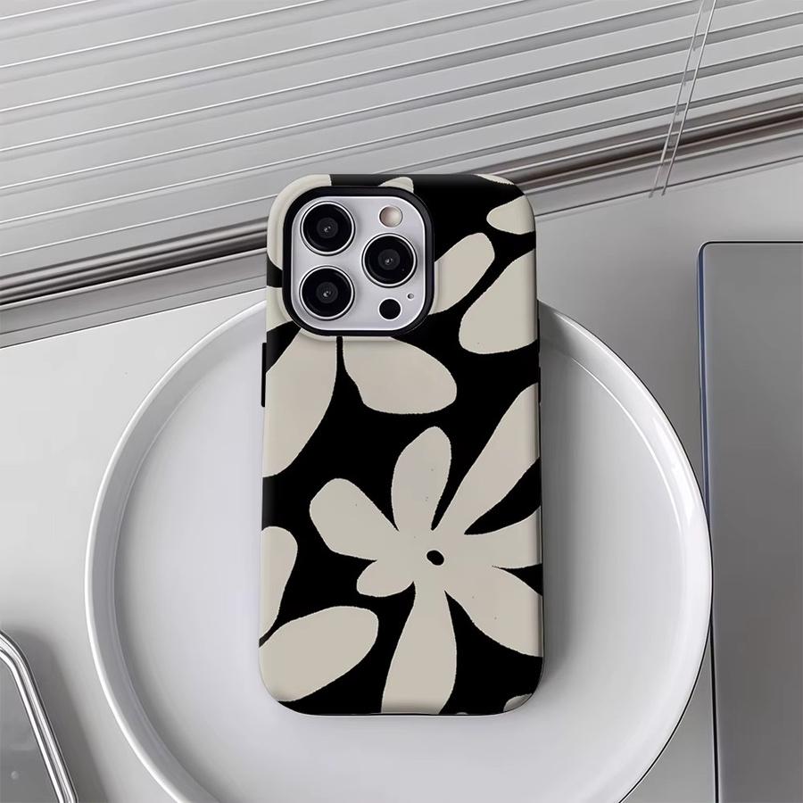 Potdemiel Robuste Magnetische Handyhülle mit grafischem Bloom Design für iPhone 17 16 15 14 13 Pro Max Plus, Mehrfarbig - Bild 4