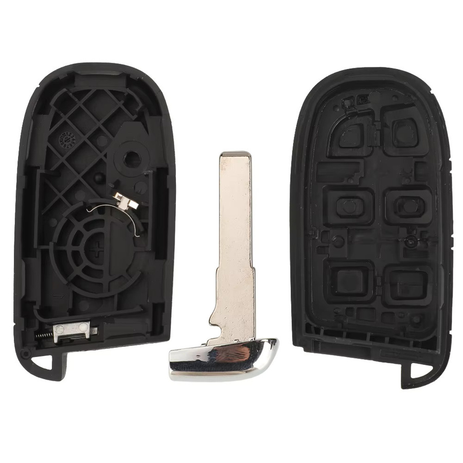 Jingyuqin Smart-Fernbedienungs-Autoschlüsselgehäuse für Dodge Ram Promaster 1500 2500 3500, 4/5-Tasten, Schwarz - Bild 4
