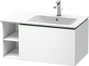 Duravit L-Cube Waschtischunterschrank in Weiß mit einer Schublade und Wandmontage, B/H/T: 82 x 48,1 x 40 cm - Bild 1