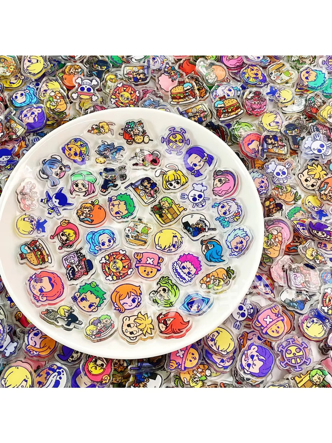Bandai Mini-Acrylplatten, Zubehör, 100-teiliges Set, Bunt / Mehrfarbig - Bild 3