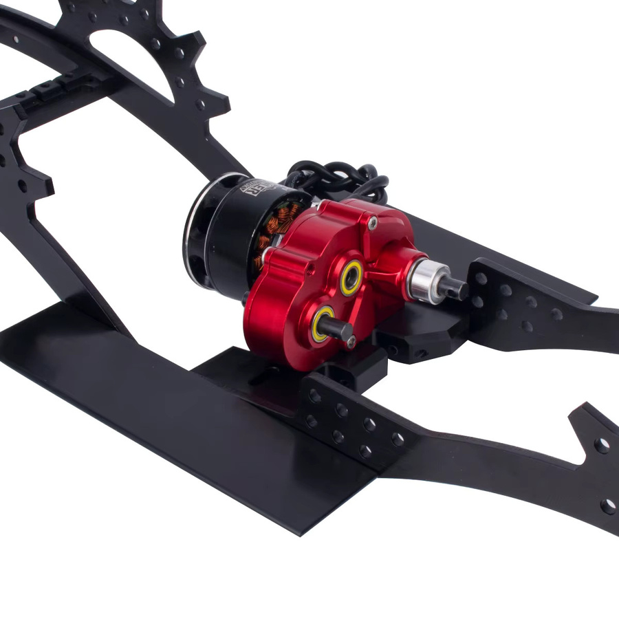 Fimonda OD-3 Overdrive-Getriebe, CNC Leichtgewichtige Einstellbare Getriebebox, 1:10, Metall, Schwarz - Bild 4