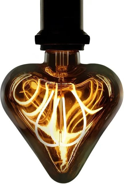 NETTLIFE LED Filament Leuchtmittel Vintage aus Glas in Braun mit E27 Sockel und warmweißem Licht - Bild 1