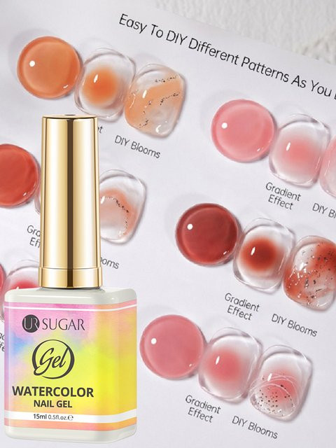 UR SUGAR Nagelgel, Klarer Marmor-Gradient, 15 ml - Bild 1
