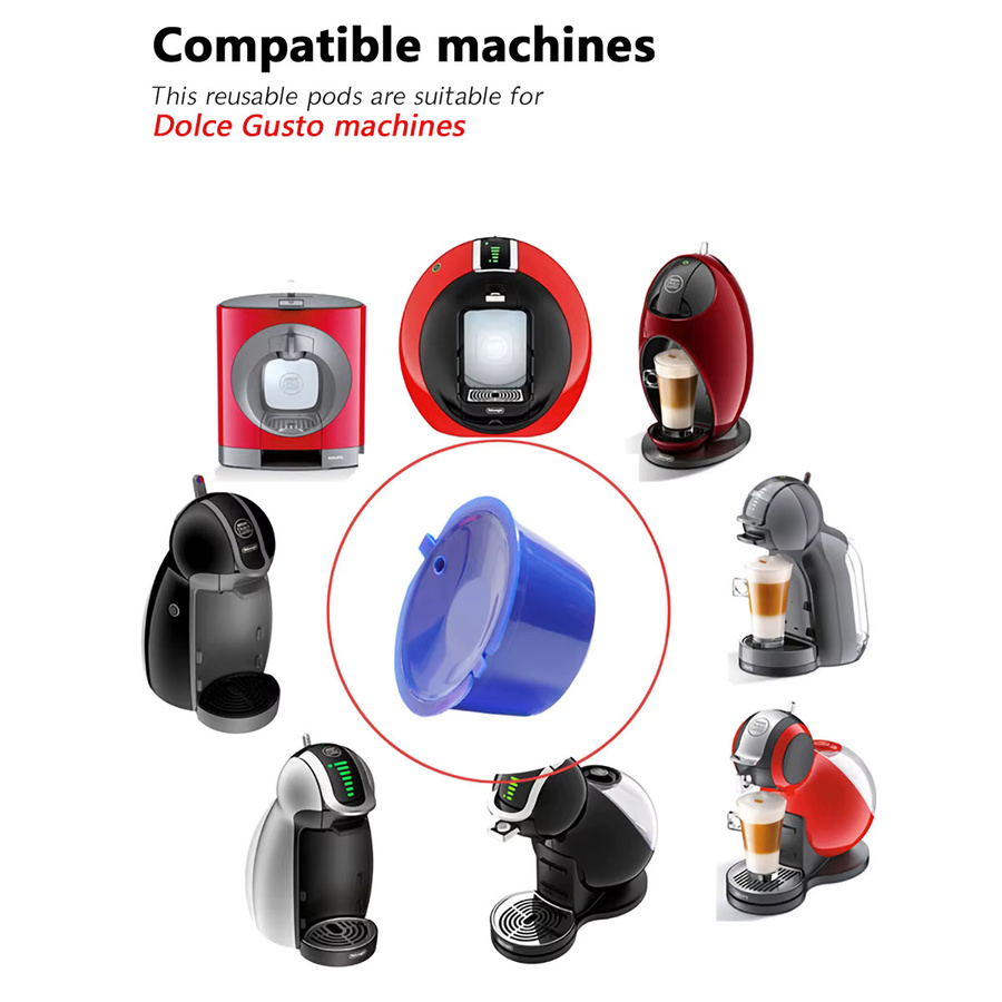 Wiederverwendbare Kaffee Kapseln von dalinwell für Dolce Gusto Maschinen, Mehrfarbig, aus Kunststoff - Bild 2