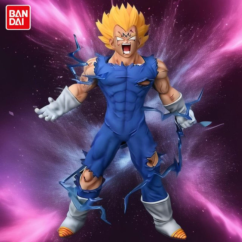 Bandai Dragon Ball Z Majin Vegeta Actionfigur aus PVC in Blau, Höhe: 27 cm - Bild 1