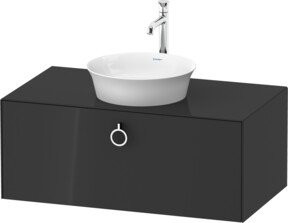 Duravit Waschtischunterschrank White Tulip in Weiß glänzend, Wandmontage, Breite: 100 cm, Tiefe: 55 cm, Höhe: 40,8 cm - Bild 1