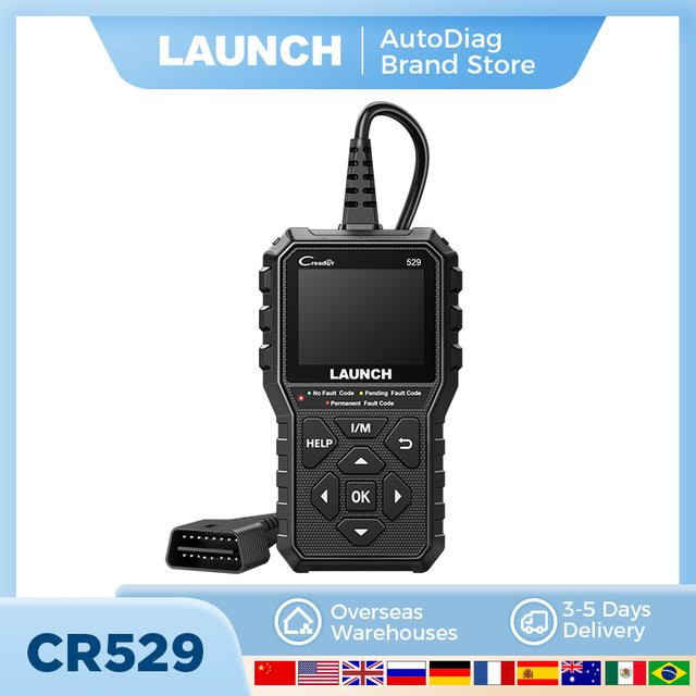 LAUNCH Creader 529 OBD2-Scanner Kfz-Diagnosetool in Schwarz - Bild 1