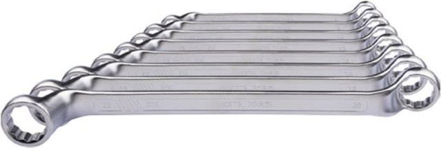 Set aus 10 Doppelringschlüsseln von CETAFORM in Silber aus Stahl - Bild 1