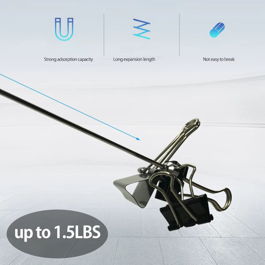 Toorise Ausziehbarer Teleskop-Magnetstift in Silber mit 1,5 lb Magnetkraft für Autoreparatur und Garage - Bild 2