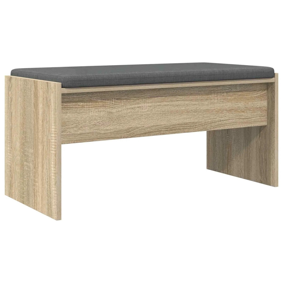 vidaXL Flurbank mit Kissen in Sonoma-Eiche, B/T/H: 83 x 38 x 40 cm - Bild 2