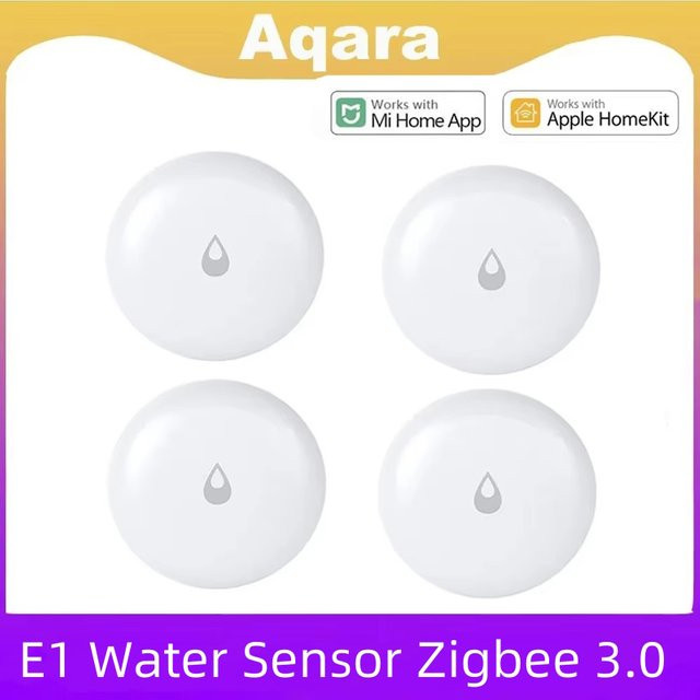 Aqara Wasserimmersensor E1 Zigbee 3.0 Wasserleckdetektor in Weiß, kompatibel mit Mi Home und HomeKit - Bild 1