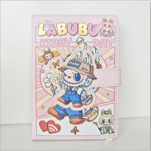 Rabub Notizbuch mit Magnetverschluss und Hardcover für Grundschulkinder, Grau - Bild 1