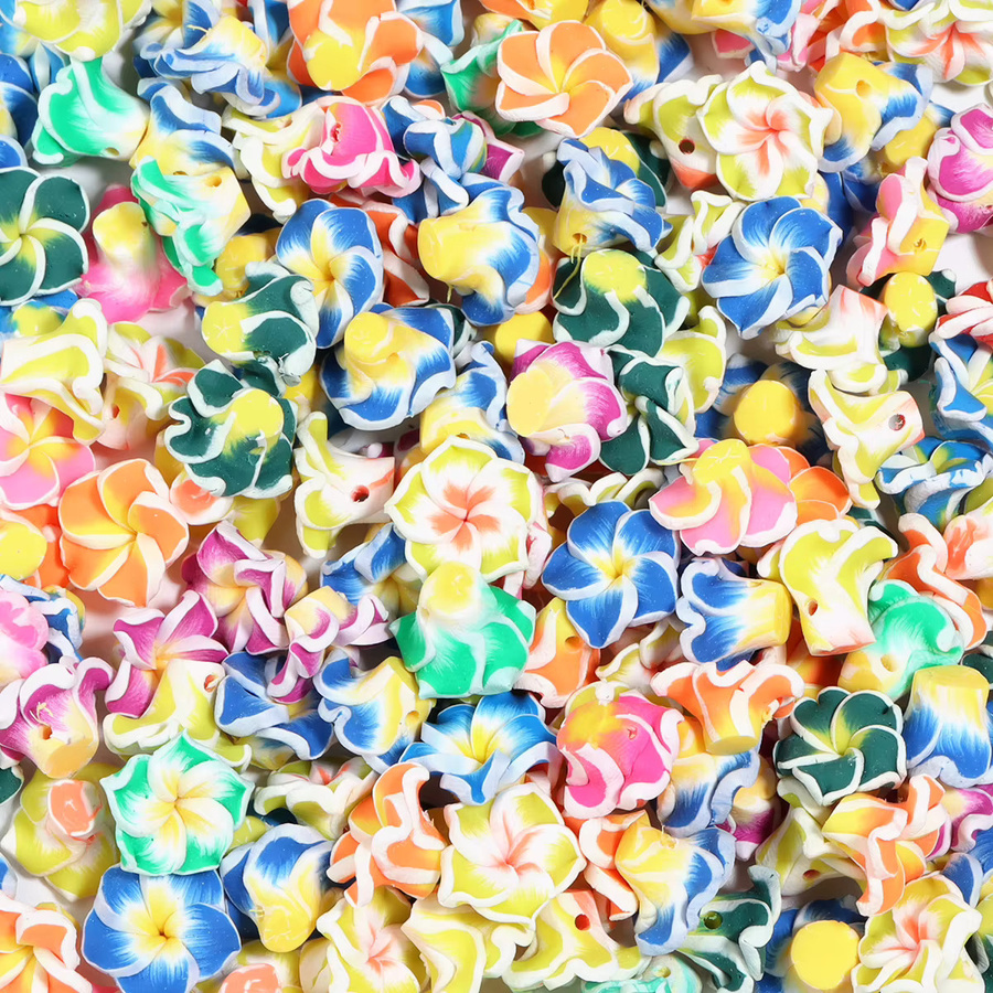 Linsoir Beads Polymer-Blumenperlen, gemischte Farben, 3 Größen - Bild 3