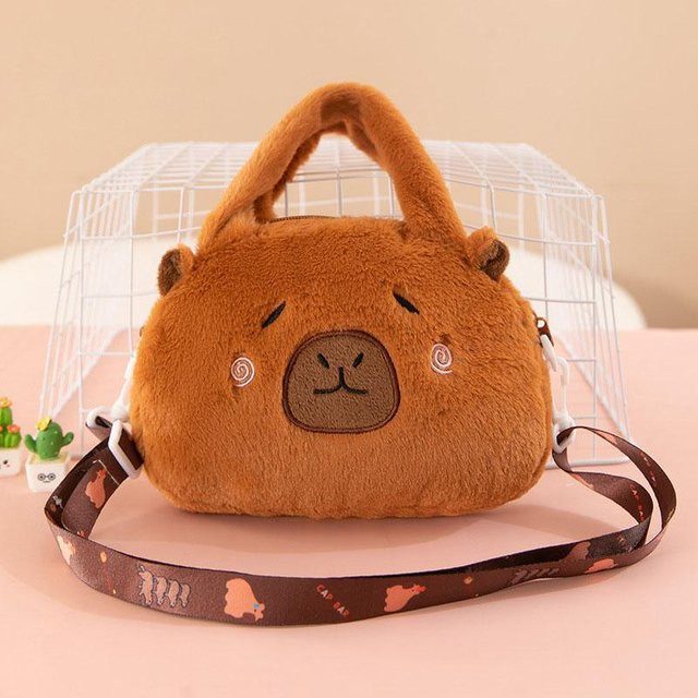 Kapibara Plüsch Rucksack, Stofftier Tragetasche, ab 3 Jahren - Bild 1