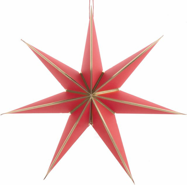 Rico Design Papierstern Rot/Gold für Weihnachten - Bild 1