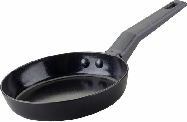 Fackelmann Bratpfanne Statement aus Keramik in Schwarz mit Antihaftbeschichtung, Durchmesser: 14 cm
