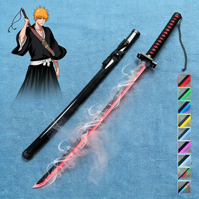 Bandai Bleach Kurosaki Ichigo Katana, LED-Nebel-Katana, Anime Cosplay Requisitenmesser - Bild 1
