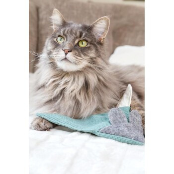 Kater Kasimir Mausbert, 2-in-1 Spielmaus für Katzen, aus BIO-Baumwolle und Matatabi-Füllung - Bild 3