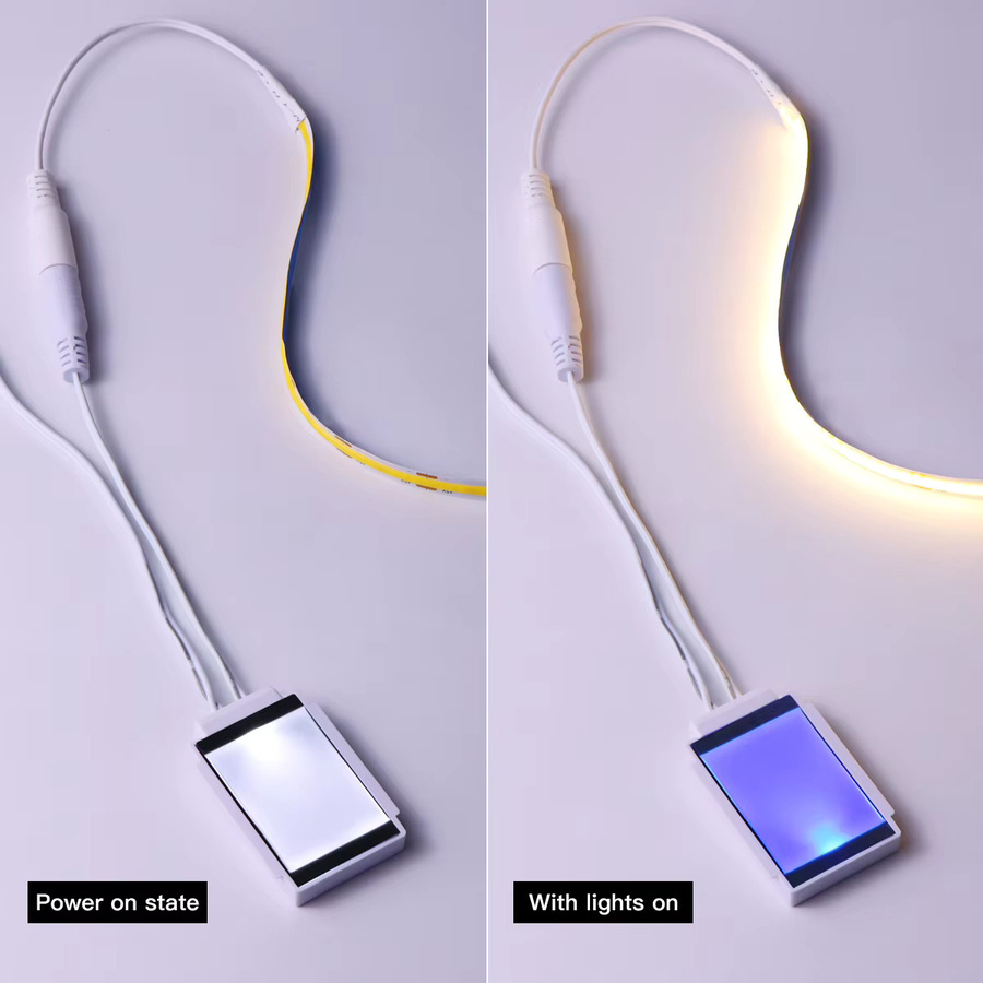 CHNAITEKE DC 12V LED Touch Dimmer Schalter in Weiß für Badezimmer und Schlafzimmer, geeignet für Spiegel mit einer Dicke von 1-5mm - Bild 3