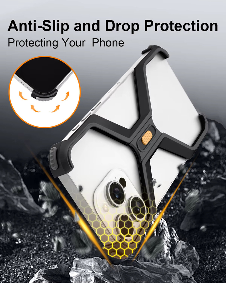 Eary X-förmige Handyhülle für iPhone 16 Pro Max und 16 Pro mit Wärmeableitung und Stoßschutz - Bild 4