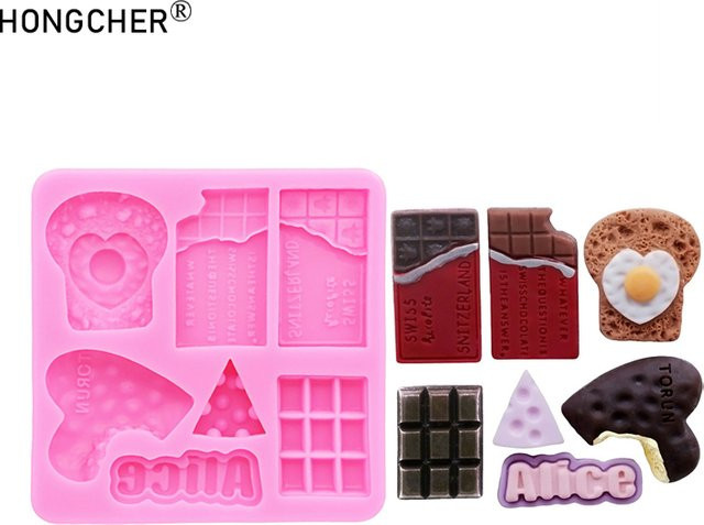 HONGCHER Silikonform für Cookie-Gestaltung und Dessert-Dekoration in Pink - Bild 1