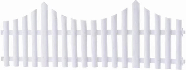 10-teiliges Gartenzaun-Set aus PP, B: 61 cm, H: 21,5 cm - Bild 1