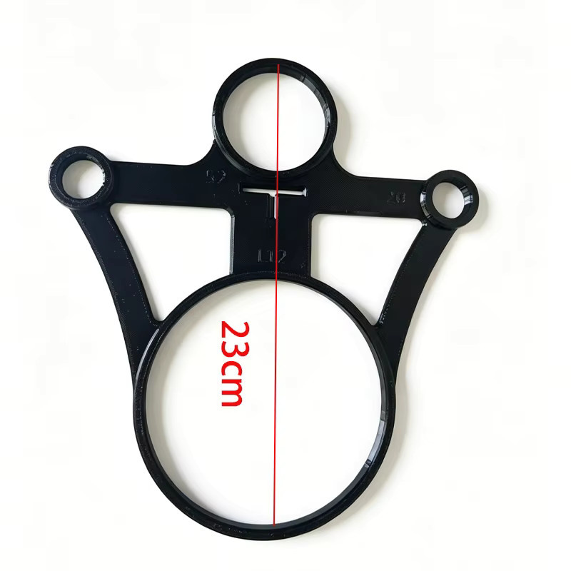 Toiletten-Installationspositionierungsschablone und Rohrleitungs-Ortungsgerät für die Badezimmer-Renovierung in Schwarz, Breite: 23,0 cm, Höhe: 15,0 cm, Tiefe: 23,0 cm - Bild 2