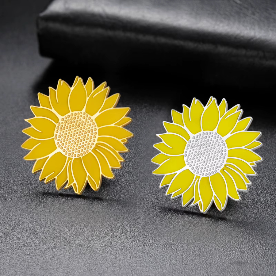 Cazador Anstecknadeln Sonnenblume, Edelstahl, Damen - Bild 3